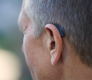 The behind-the-ear ReSound LiNX2 is designed to be discreet.