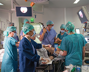 Endoscopic surgery.