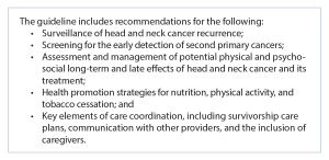 American Cancer Society Head and Neck Cancer Survivorship Care Guideline (2016)