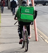 Uber Eats in Santiago, Chile.