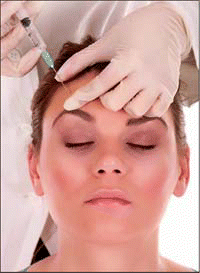 Figure. Botox can relax facial muscles, preventing creases from becoming deeper.
